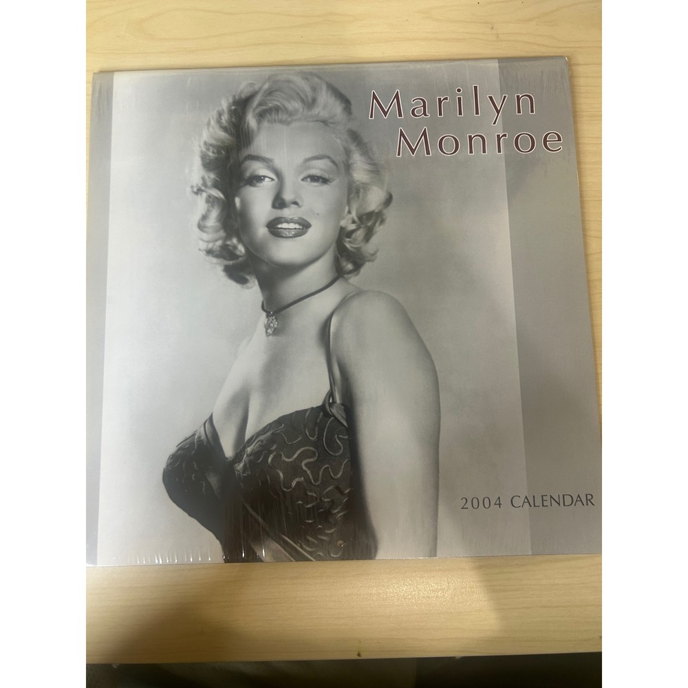Marilyn Monroe 2004 Wall Calendar FACES Vintage Sealed Black White Photography